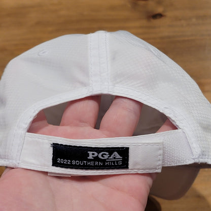 Southern Hill PGA Championship 2022 Strap Back Hat Cap White Ahead Tulsa Course
