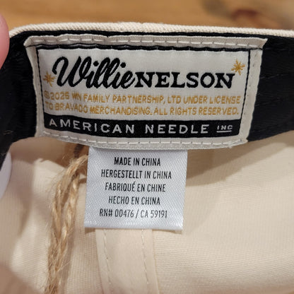 Willie Nelson Hat Snapback American Needle Suede Brim Country Music Band Tour