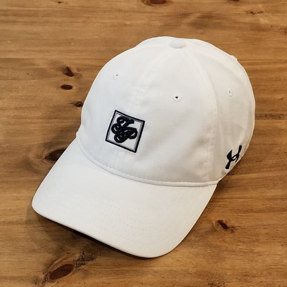 Under Armour Golf Hat Cap Strap Back White One Size Lightweight Est 1977