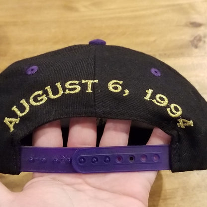 Vintage Brickyard 400 Indy Hat Snapback Black Wool Blend Logo 7 limited Edition