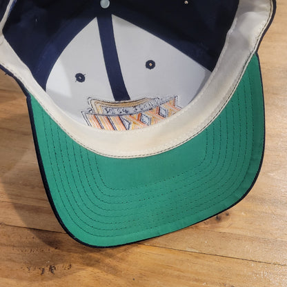 Vintage Super Bowl XXXIII Hat Snapback Black ANNCO Denver Broncos Miami FL Blue