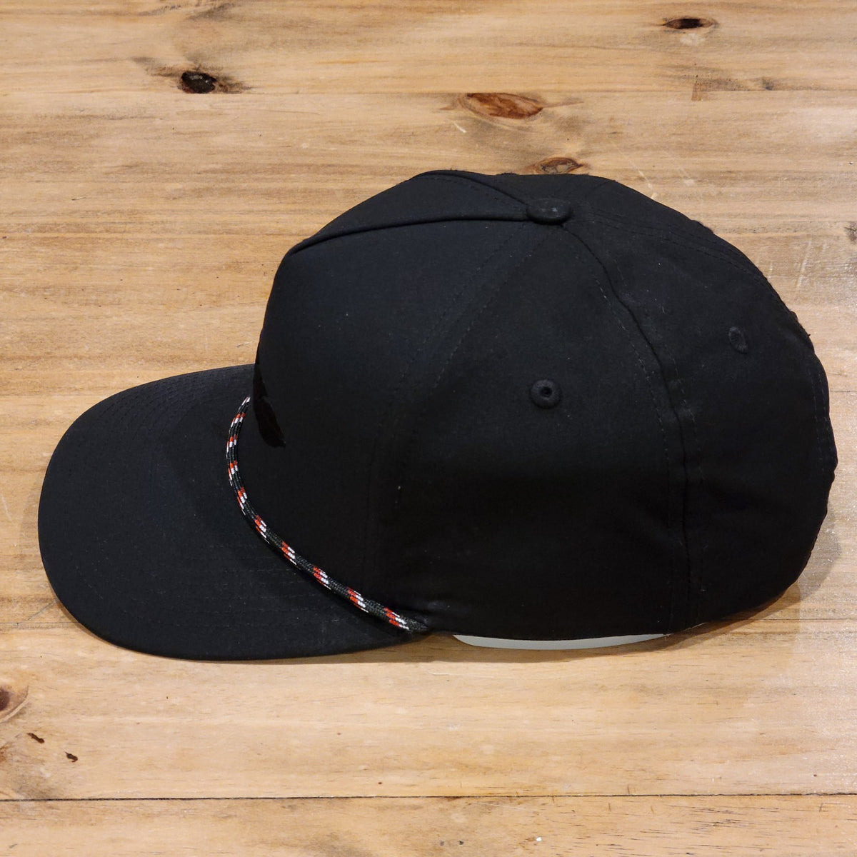 Armadillo Hat Co Snapback Hat Cap Rope Black Feather Logo One Size