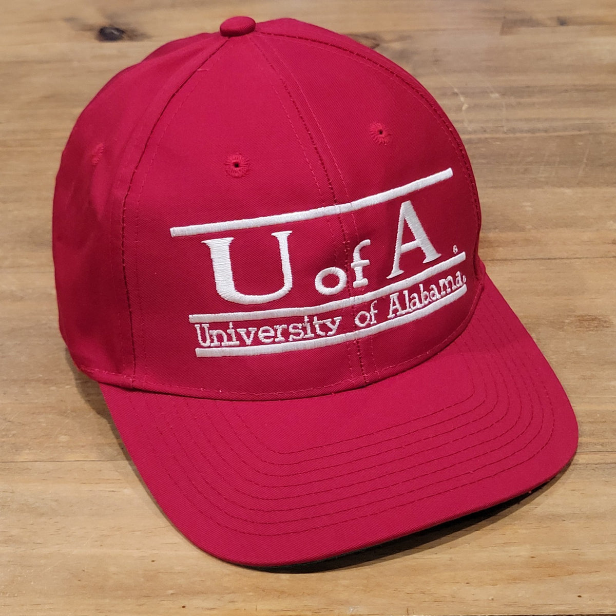 Vintage Alabama Crimson Tide Hat The Game 3 Bar U Of A 90s One Size Red College