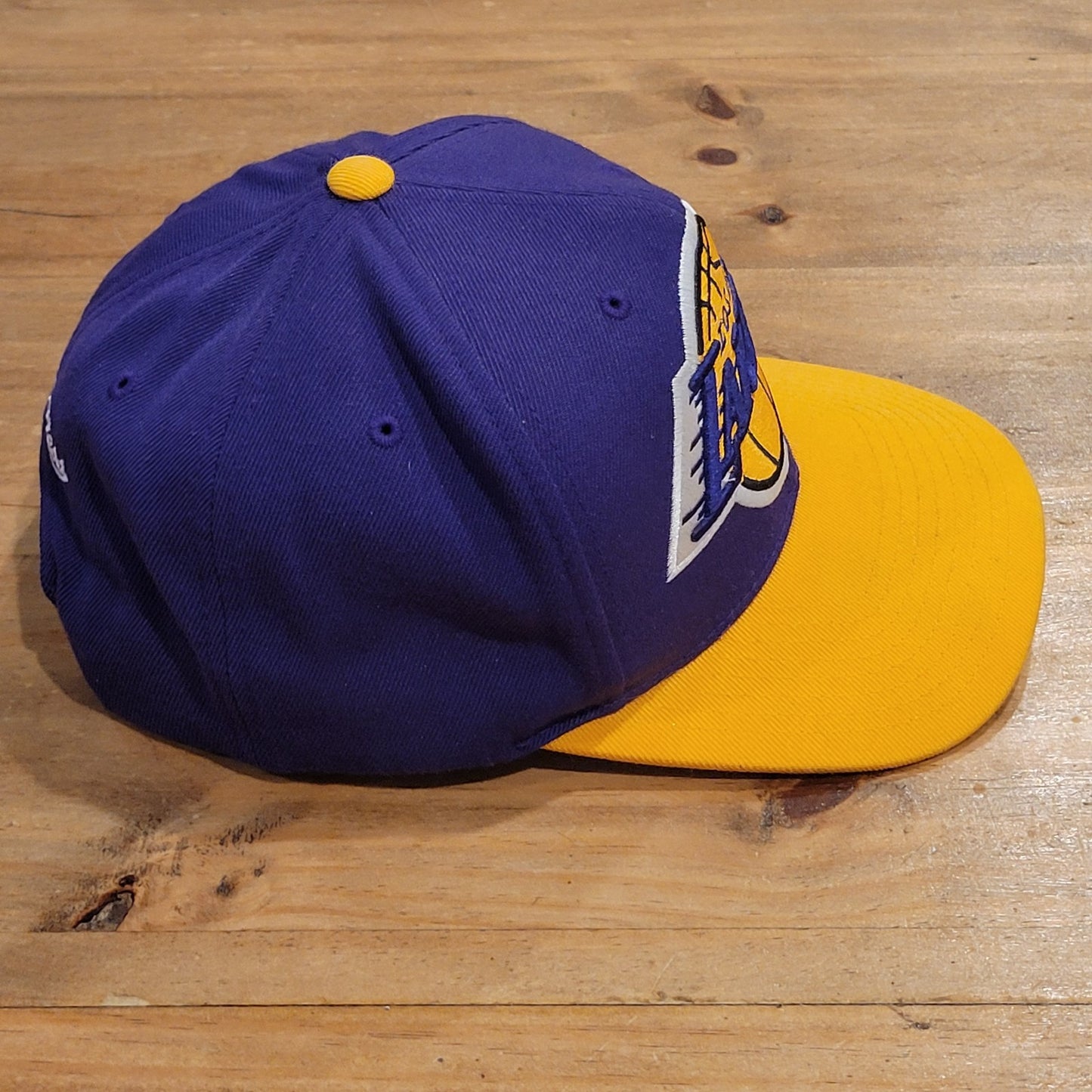 Los Angeles Lakers Hat Mitchell & Ness Big Logo Embroidered Retro HWC Wool Blend