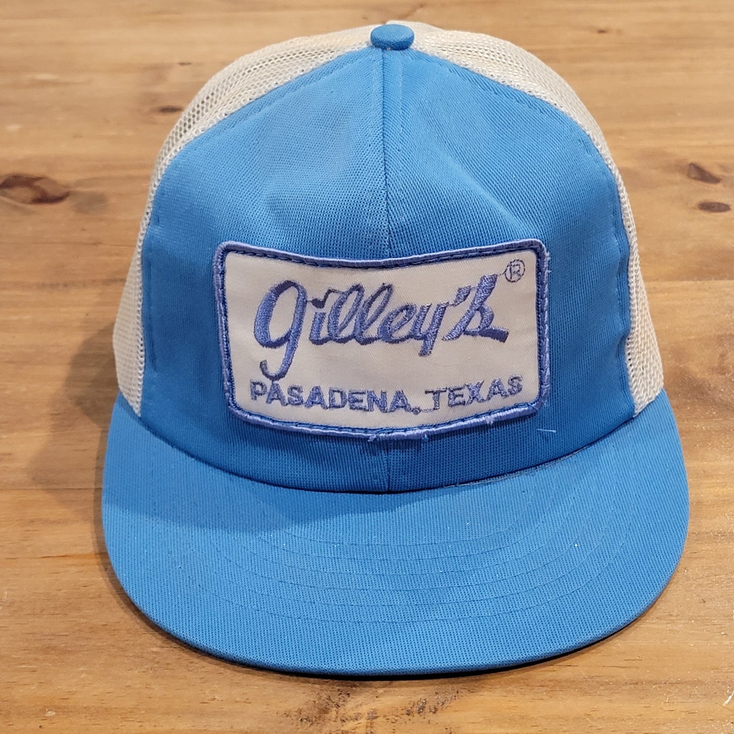Vintage Gilley's Pasadena Texas Hat Snapback Blue Patch Urban Cowboy Honky Tonk
