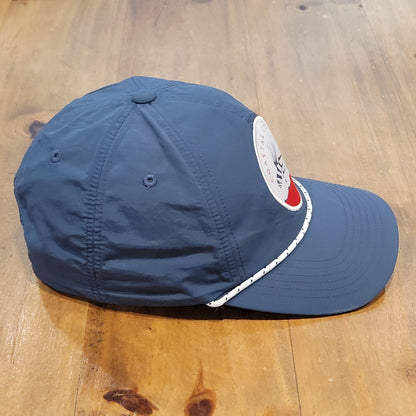 Coastal Cotton Hat Cap Snapback Rope Flying Fish Logo Patch Fishing One Size