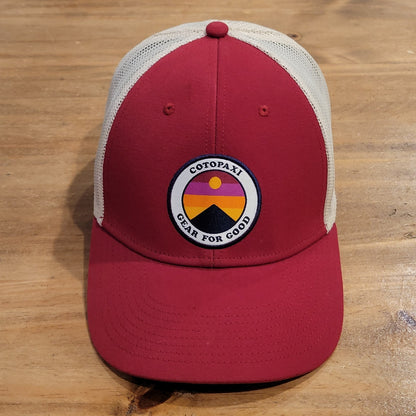 Cotopaxi Gear For Good Hat Cap Snapback Red Round Circle Patch One Size