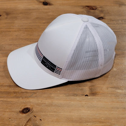 Travis Mathew Golf Hat Cap Snapback White Stripes Golfer Adjustable Patch