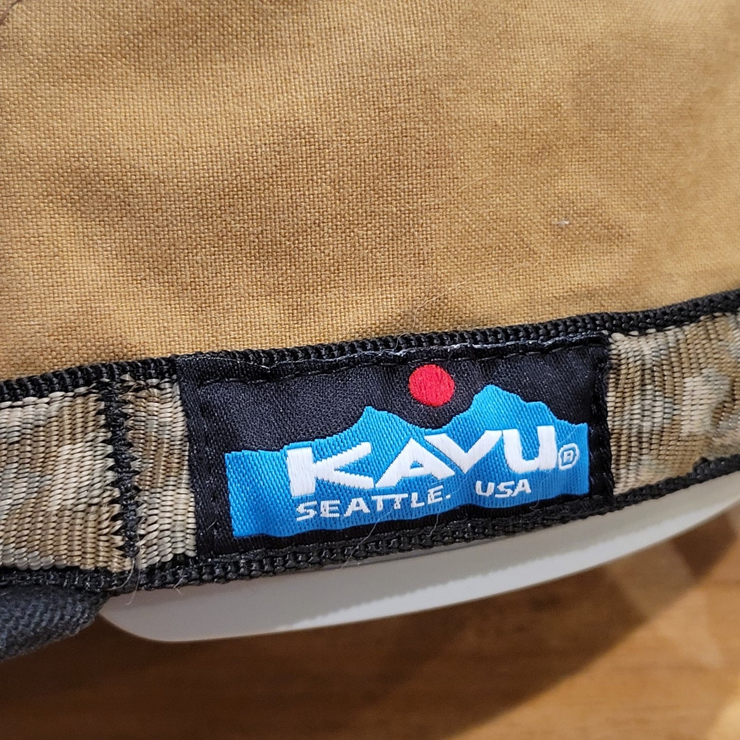 Trident Seafoods Kavu Hat Size M Adjustable Brown Canvas Sand Point Alaska
