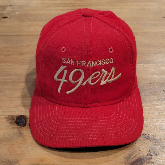 Vintage San Francisco 49ers Hat Sports Specialties Single Script 90s Wool Korea
