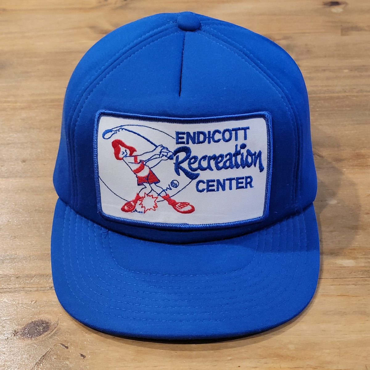 Vintage Golf Endicott Recreation Center Hat Snapback Foam Patch One size 80s