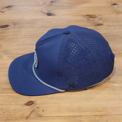 Melin Coronado Hydro Snapback Hat Anchored in Quality Open Seas 58cm Fit Blue