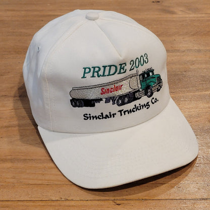Vintage Sinclair Trucking Co Hat K-Products Oil Gas Trucker 2003 One Size