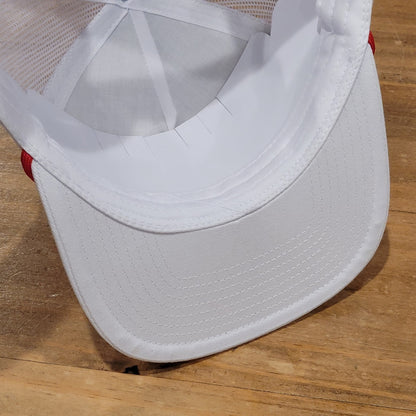 Southern String Hat Co Snapback Trucker White Mesh USA Flag Rope SS Hat One Size