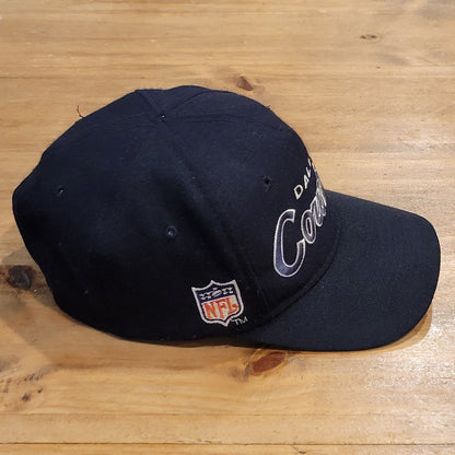 Vintage Dallas Cowboys Sports Specialties D-Line Script Black Dome NFL 90s
