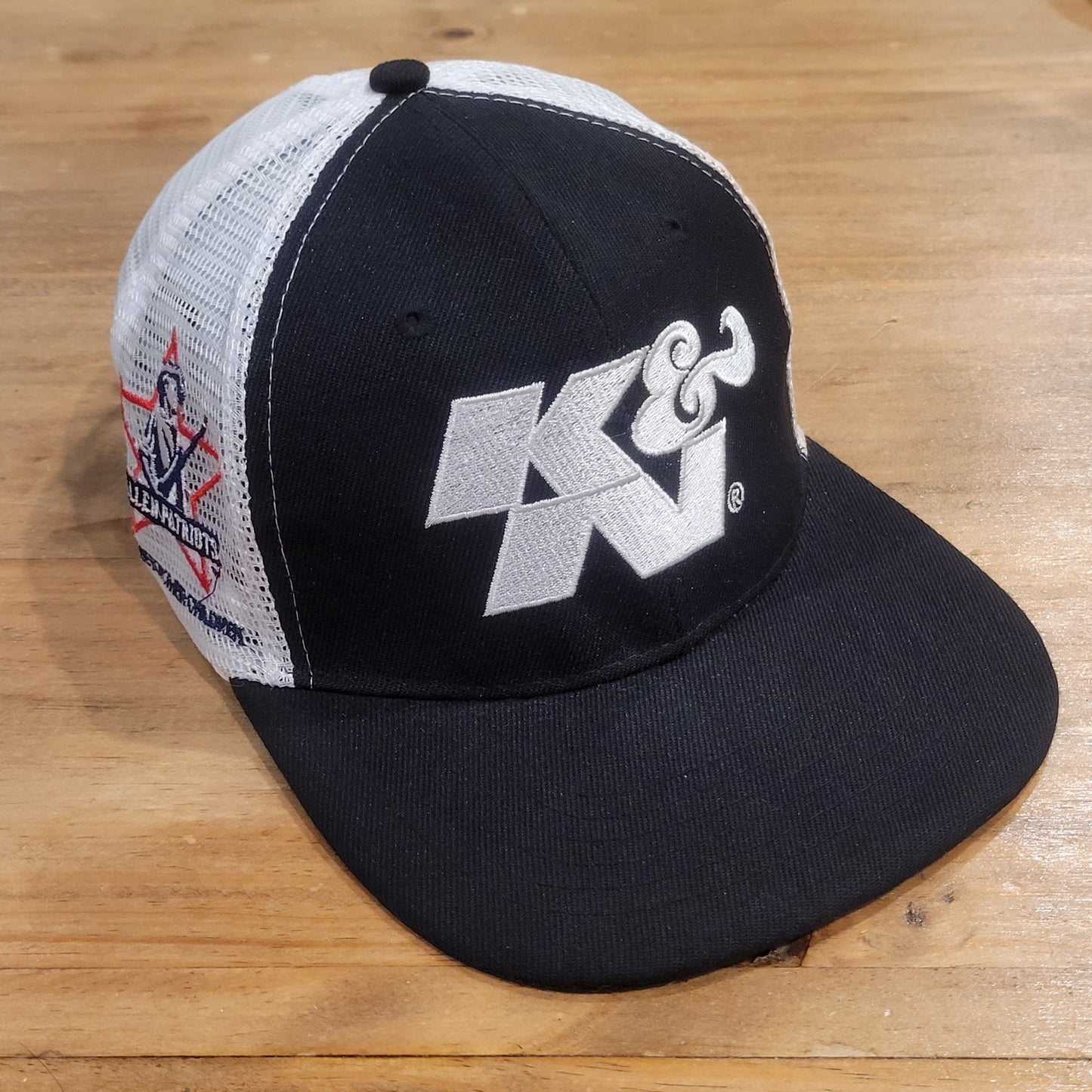 K&N Filters Hat Snapback Black White Car Racing Exhaust Performance Race