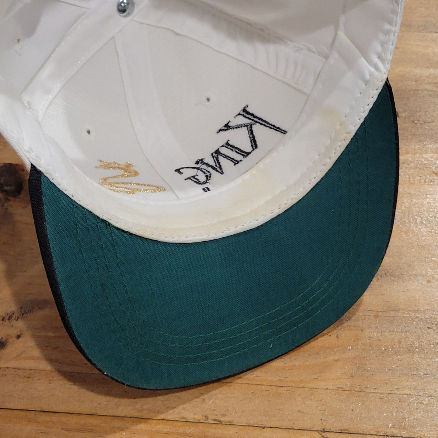 Vintage King Cobra Golf Hat Strap Back Imperial White 90s Made USA Golfer