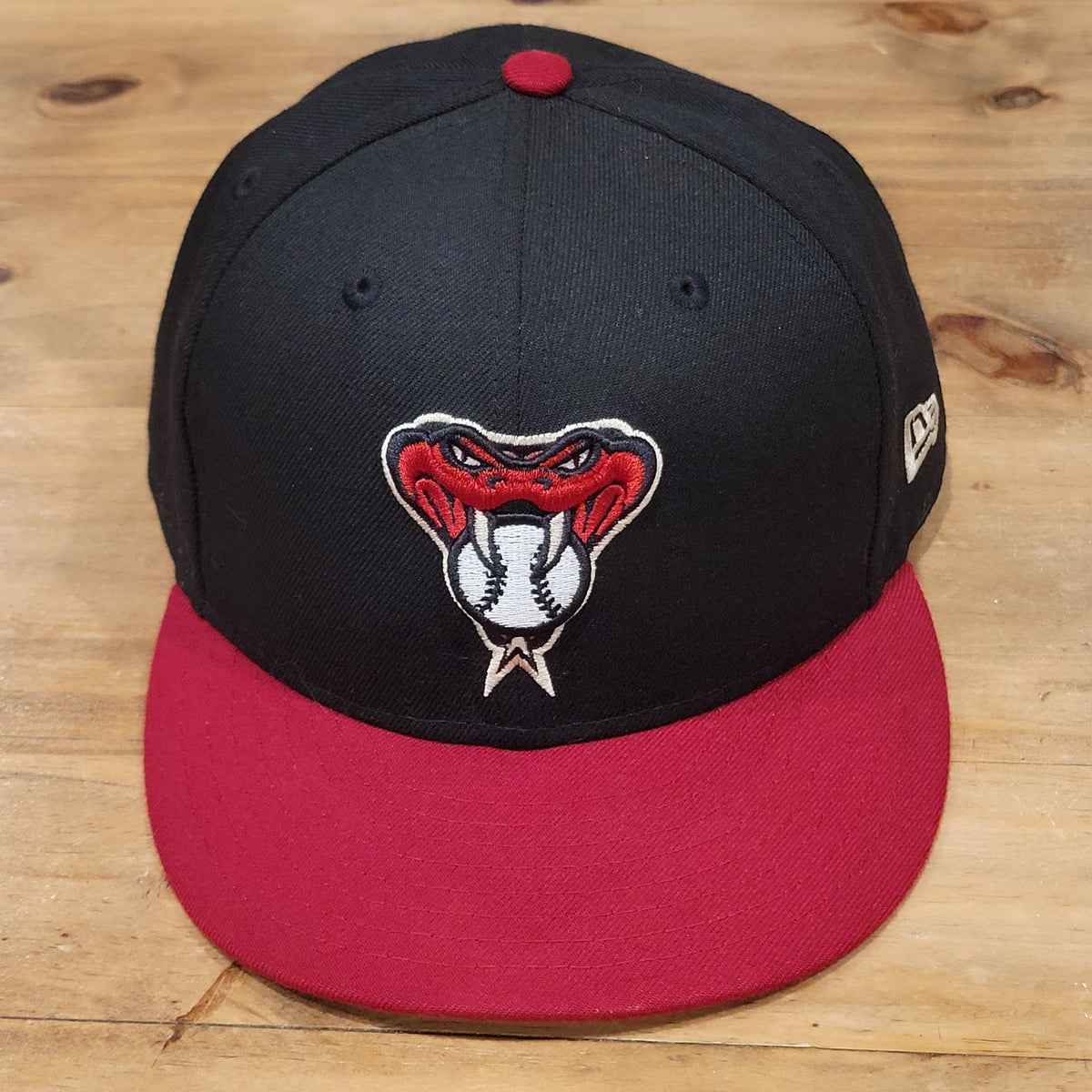 Arizona Diamondbacks Hat New Era Size 7 7/8 Fitted 59Fity Black Snake Logo MLB