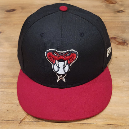 Arizona Diamondbacks Hat New Era Size 7 7/8 Fitted 59Fity Black Snake Logo MLB
