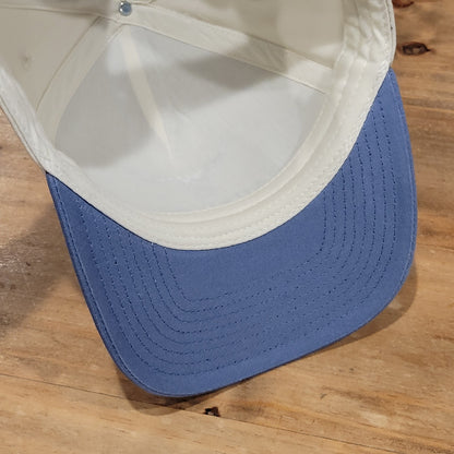 Simply Southern Hat Cap Snapback Beige Blue Cow Steer Skull Logo Cowboy Western