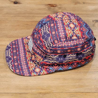 Empyre Surplus Co 5 Panel Hat Aztec Southwestern Geometric Geometric Camp Cap