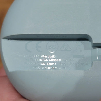 Jlab Go Sport Plus + USB-C Gym Running Over Ear Hook Bluetooth Wireless  Blue