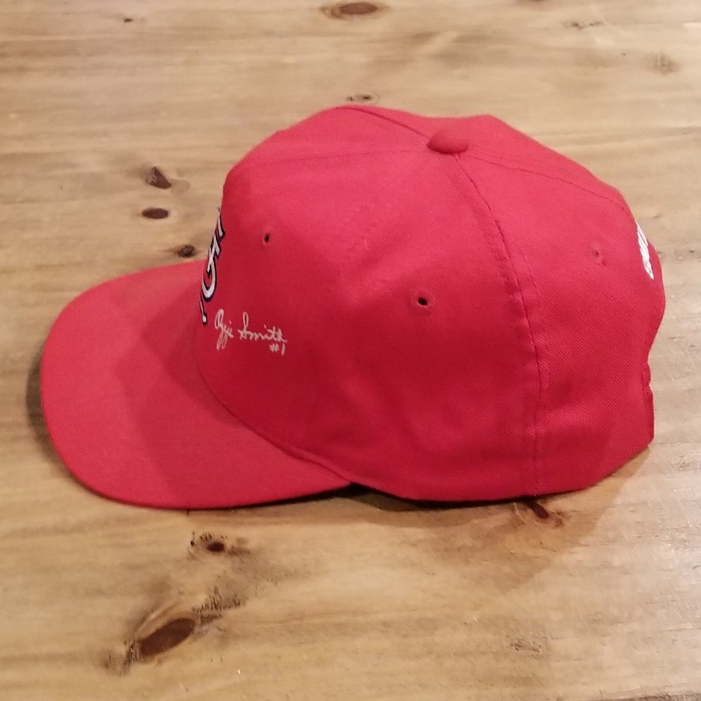 Vintage St. Louis Cardinals Ozzie Smith #1 Hat Snapback AJD Red MLB Baseball