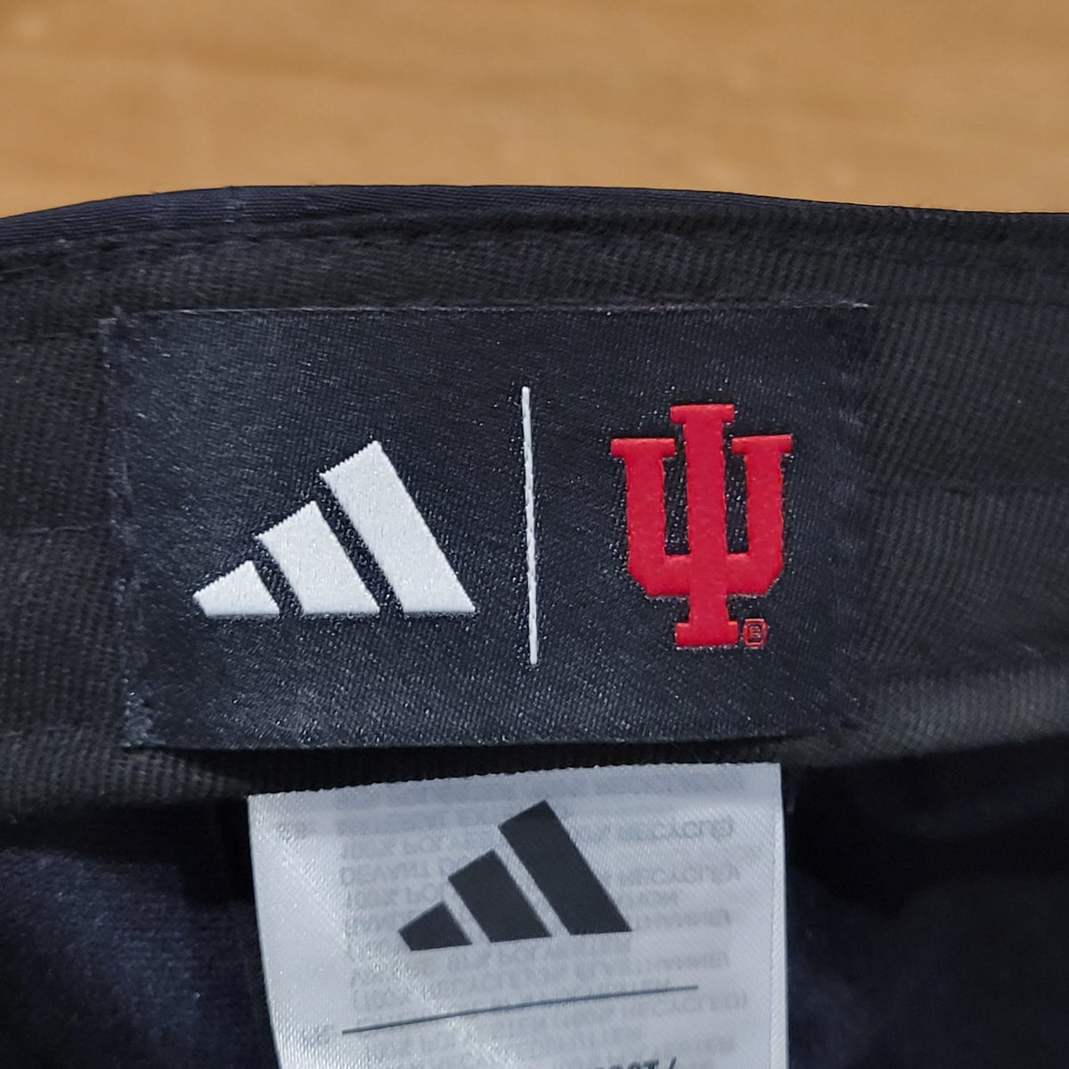 Indiana Hoosiers Adidas Hat Strap Back Rope One Size Black College Football