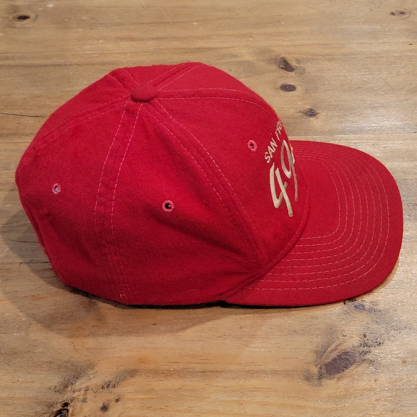 Vintage San Francisco 49ers Hat Sports Specialties Single Script 90s Wool Korea