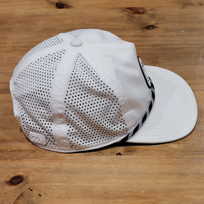 Good Good Golf Hat Cap Snapback White Rope Patch Flexible Bill Golfer One Size