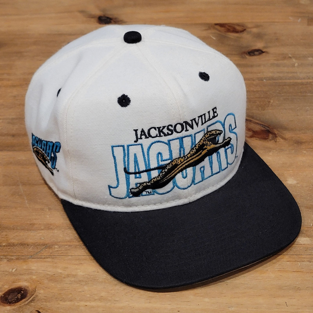 Vintage Jacksonville Jaguars Hat Snapback Apparel #1 Banned Logo 90s White