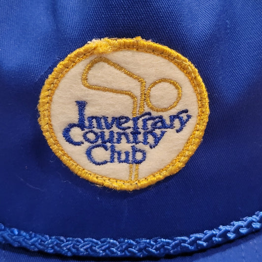 Vintage Inverrary Country Club Hat Snapback Blue Rope 80s 90s Lauderhill Florida
