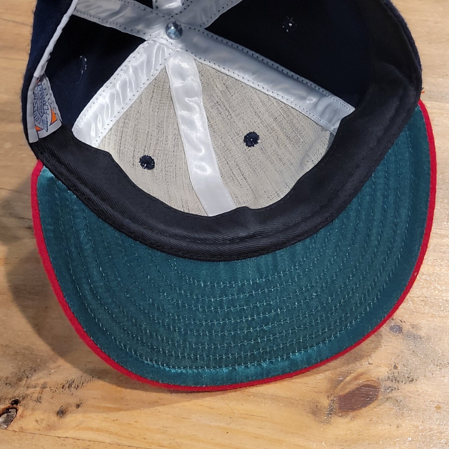 Ebbets Field Flannels Portland Beavers Hat Wool Strap Back Made USA Blue Red P