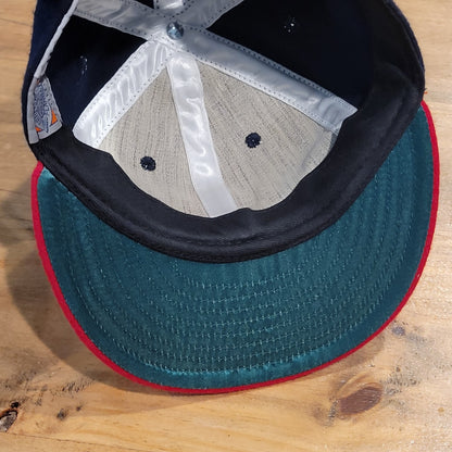 Ebbets Field Flannels Portland Beavers Hat Wool Strap Back Made USA Blue Red P