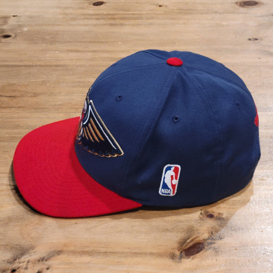 New Orleans Pelicans Hat Mitchell & Ness Big Logo NBA Wool Blend Embroidered