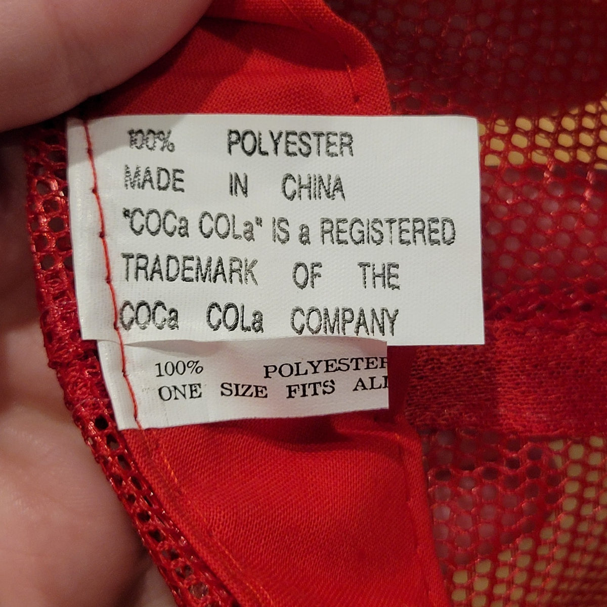 Vintage Coca-Cola Trucker Hat Cap Snapback Mesh Foam One Size Soda Pop