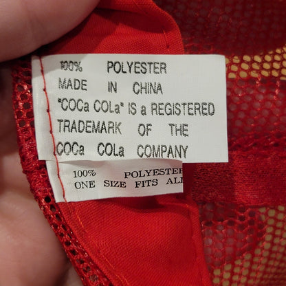 Vintage Coca-Cola Trucker Hat Cap Snapback Mesh Foam One Size Soda Pop
