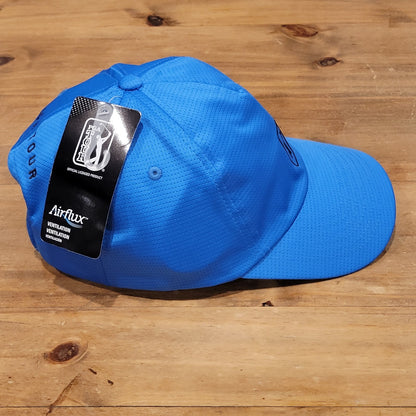 PGA Tour Hat Cap Strap Back Blue One Size Golf Golfer Lightweight
