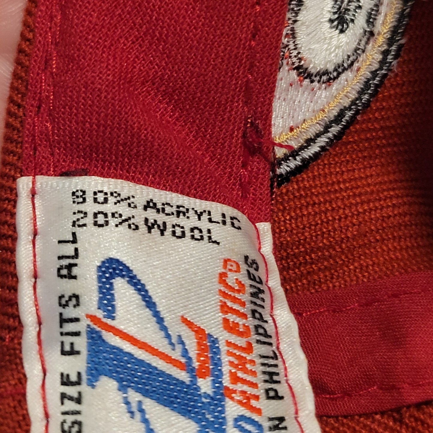 Vintage San Francisco 49ers Hat Logo Athletic Spike Diamond Wool Blend Red NFL