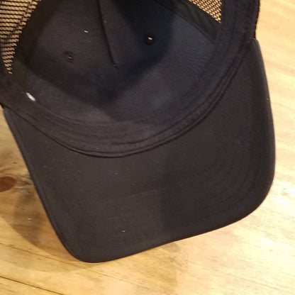 Under Armour Hat Cap Snapback Black Mesh Back White UA Big Logo One Size
