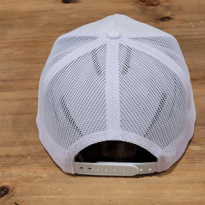 Southern String Hat Snapback USA Flag Rope Trucker Mesh Back White Western