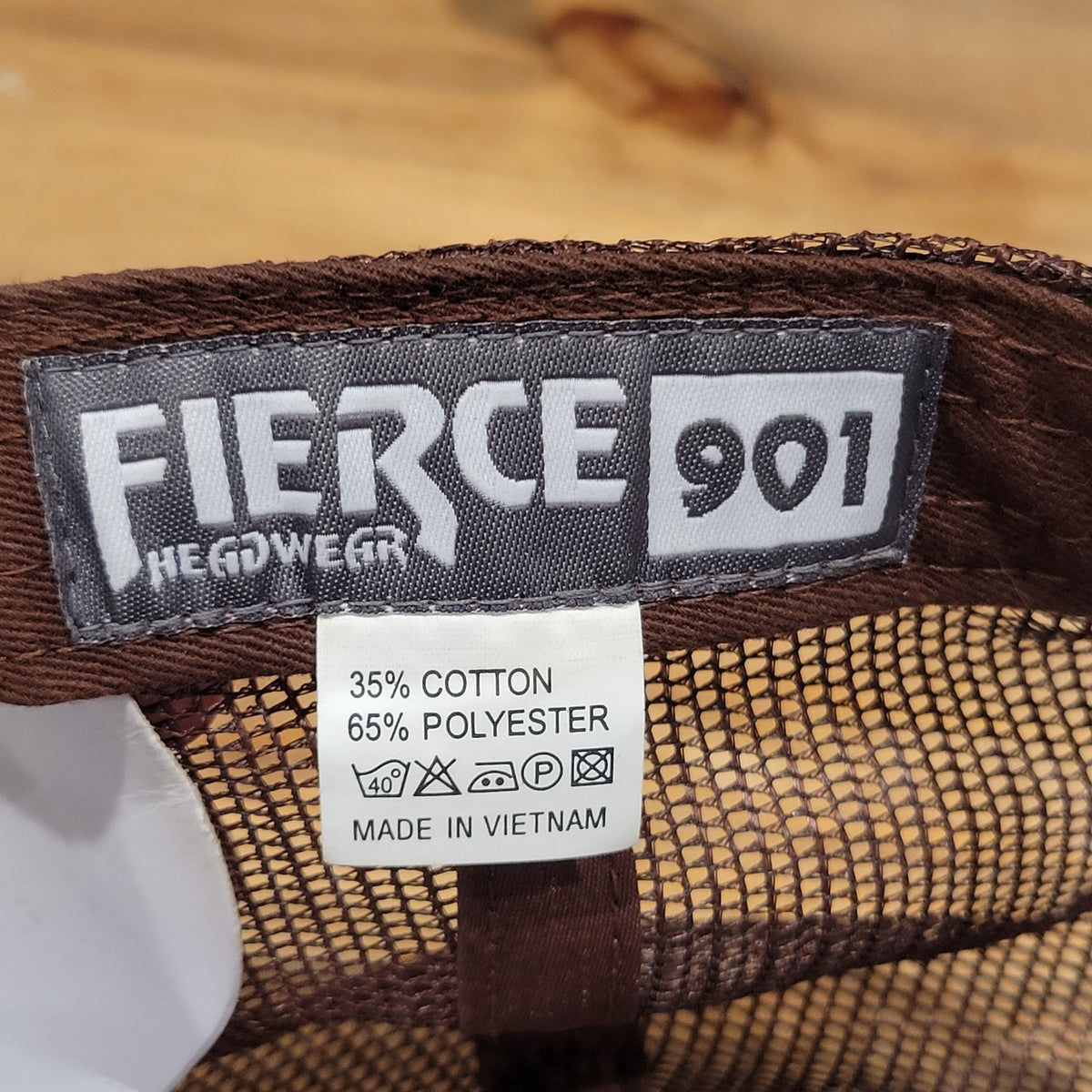 Fierce 901 Hunting Hat Snapback Duck Camo Trucker Brown Fish Deer Patch One size