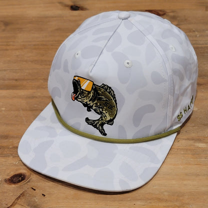 Southern String Hat Co Fishing Glasses Bass Rope White Gray Camo Camouflage