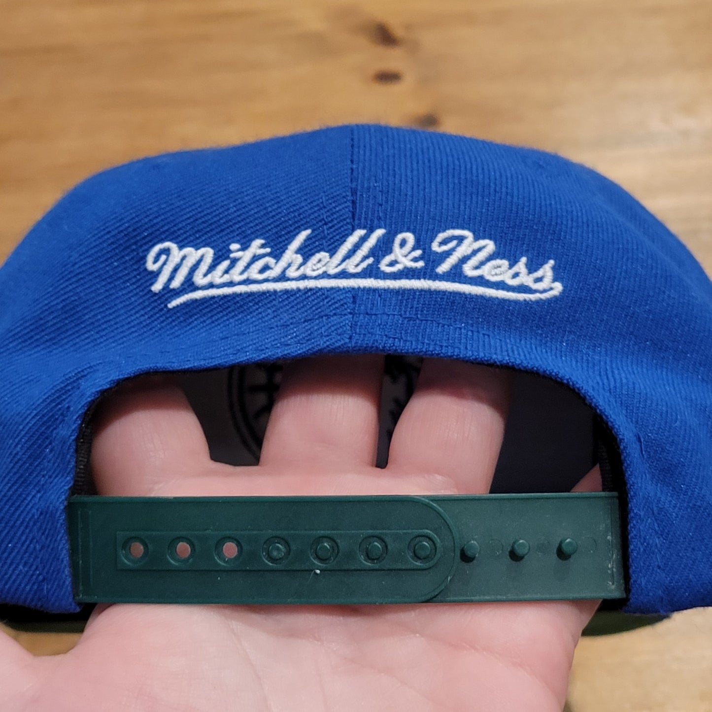 Minnesota Timberwolves Hat Snapback Mitchell & Ness Blue Green Retro HWC Wool