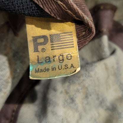 Vintage Hunting Bucket Hat Size Large Paramount Woodland Tree Camo Made USA