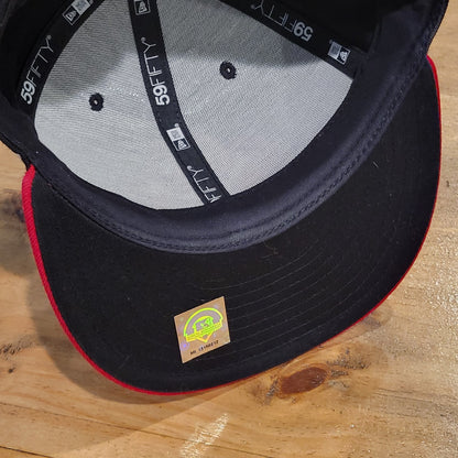El Paso Chihuahuas Crossbones Hat New Era 7 3/8 Fitted Black MiLB Baseball Wool