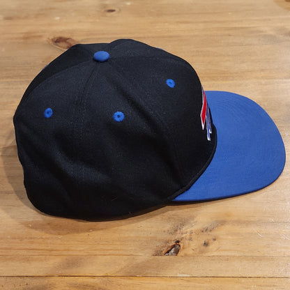 Buffalo Bills Hat Snapback Black Blue Plain Logo Team NFL Reebok One Size