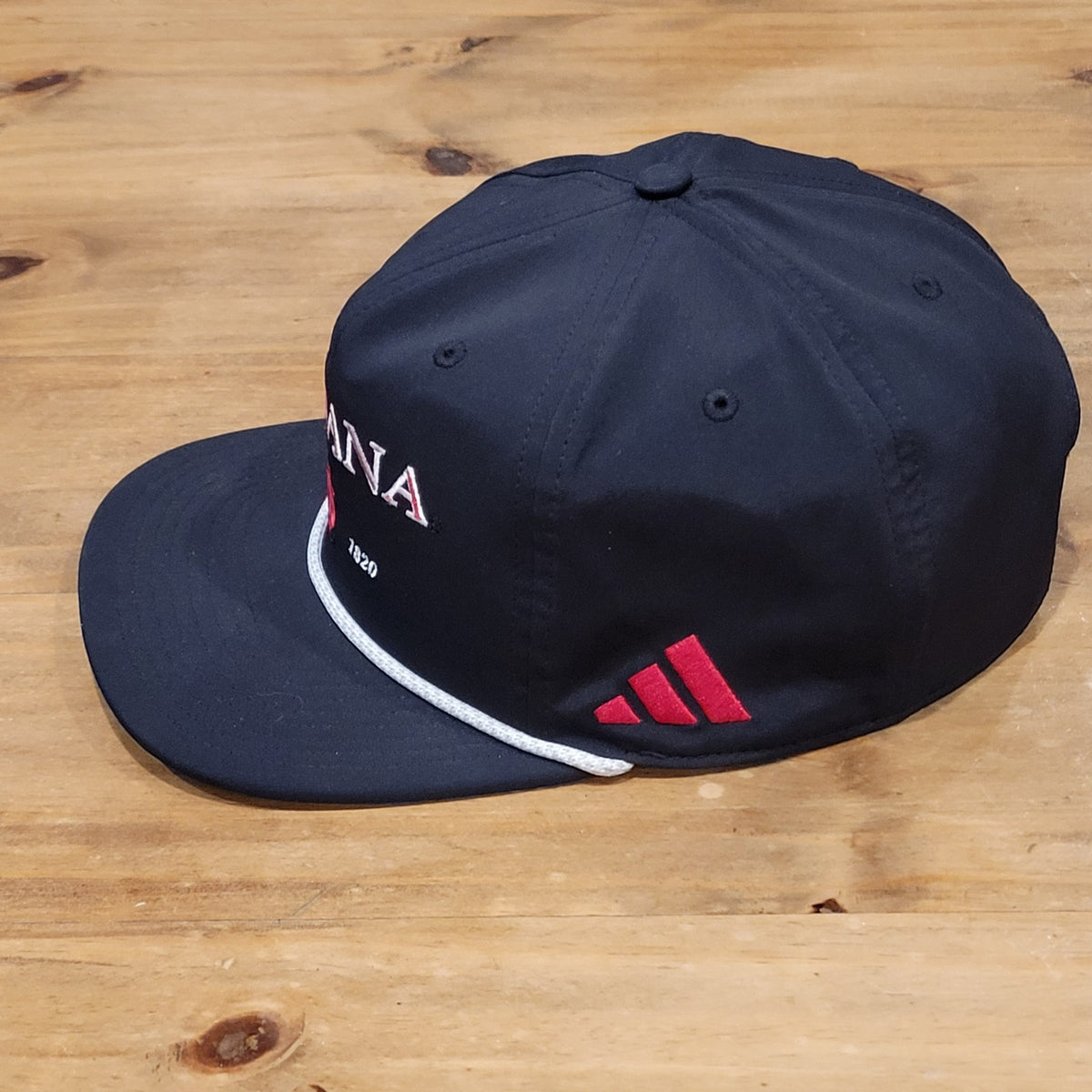 Indiana Hoosiers Adidas Hat Strap Back Rope One Size Black College Football