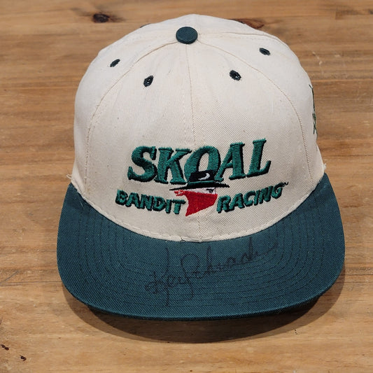 Vintage Skoal Bandit Racing Hat Ken Schrader Signed Snapback 90s Race NASCAR