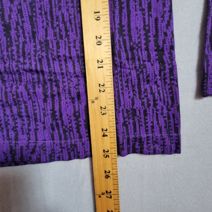 Athleta Flurry Elemental Turtleneck Top Base Layer Long Sleeve Purple Thumbholes
